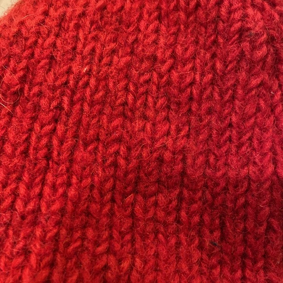 Handmade kids Elmo wool hat - Picture 4 of 7